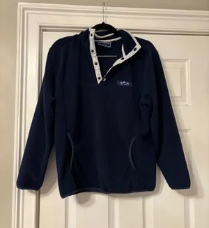 Lauren James Co. Pullover Navy Quarter Snap thumbnail 1