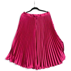 Lucy Paris Pleated Midi Skirt L Accordion Dopamine Dressing Hot pink Magenta thumbnail 3