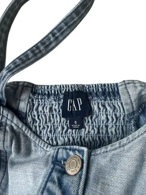 Gap Patchwork Denim Corset Top thumbnail 3