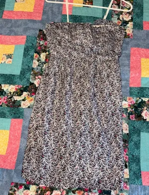 J.Crew Woman’s Sz 2 Strapless Sundress Floral Ruffle Dress With Back Zipper thumbnail 1