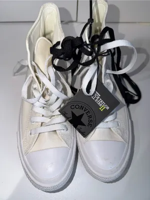 Converse Chuck Taylor All Star II High Top White Sneaker‎ Sz 8.5 K thumbnail 1