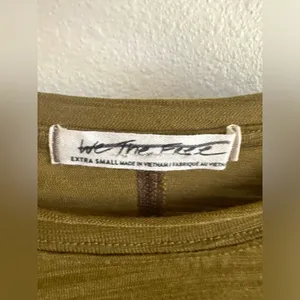 FREE PEOPLE WE THE FREE DARK Olive Green Top. thumbnail 4