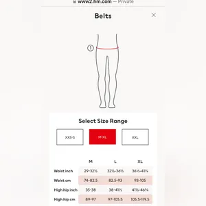 H&M Never worn •Waist belt with knit detail in front and adjustable metal buckle thumbnail 6