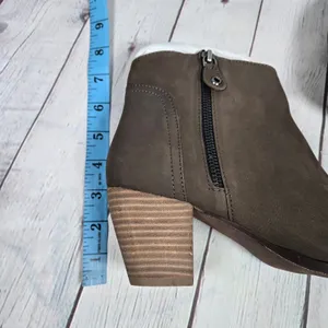 Diba Womens Taupe Sequoia Suede Leather Block Stack Heel Booties‎ 8.5 thumbnail 11