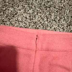Loft Pink Wool Blend Faux Wrap Mini Skirt Size 6 Coral A-Line Button Detail thumbnail 6