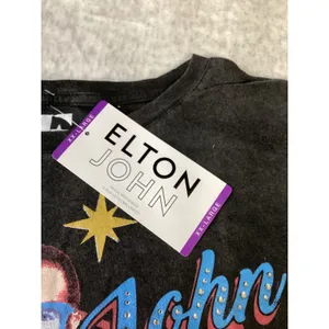 Elton John Rocket Man Graphic T-Shirt Black XXL New Official Merchandise 15806.. thumbnail 2