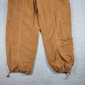 BDG Urban Outfitters Cargo Joggers Size M Brown High Rise Baggy Gorpcore Utility thumbnail 3