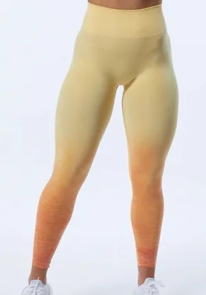 ALPHALETE Ombre Amplify Leggings in Honey Size Small thumbnail 1