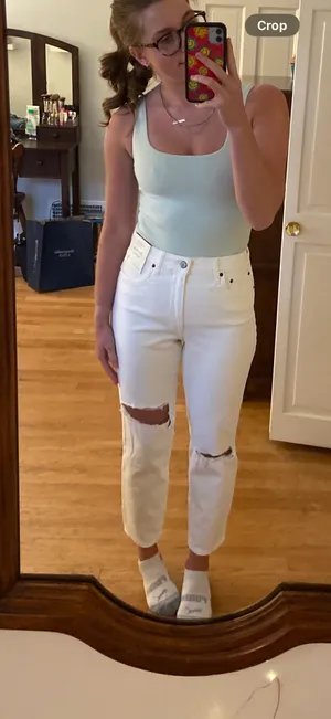 Abercrombie White Jeans thumbnail 2