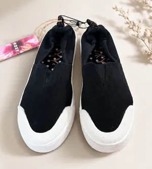 Roxy Womens Black Slip On Sneakers Casual Comfort Canvas Shoes Size 8 thumbnail 1