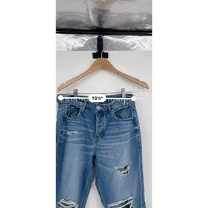American Eagle Womens‎ 8short Tomgirl Distressed Button Fly Ripped Denim Bin9 thumbnail 5