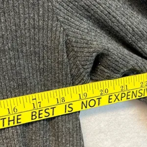 J. CREW Women’s Gray Mock Neck Ribbed Pullover Sweater XL Long Sleeve Soft NWT‎ thumbnail 7