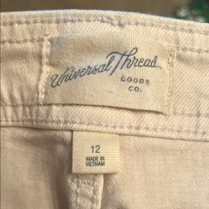 Universal Threads NWOT Cream Wide-Leg Ankle Jeans thumbnail 6