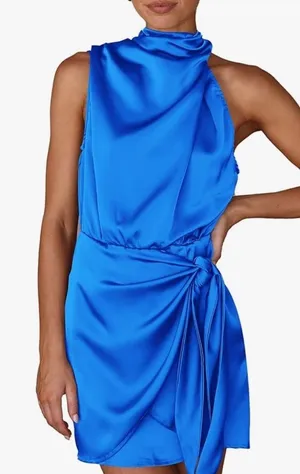 Blue mini dress thumbnail 1