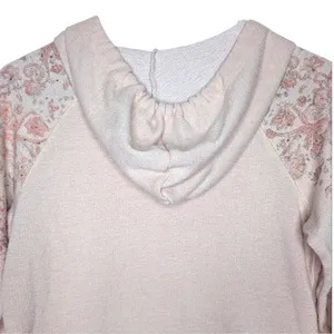 American Rag Cie Womens Pink‎ Floral Embroidered Beaded Knit Hoodie Sweatshirt S thumbnail 8
