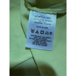 Meadow Rue Lime Green Scalloped Sleeveless Button‎ Down Blouse Size 4 Neon Top thumbnail 7