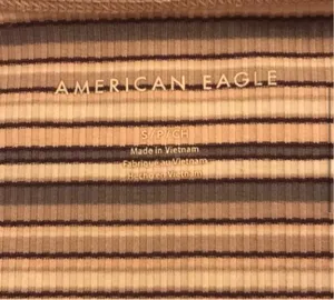 American Eagle Outfitters Striped Crop Top thumbnail 3