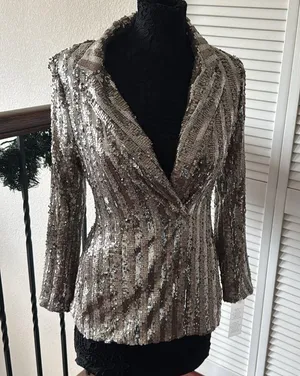 Vici Metallic Blazer size small thumbnail 2
