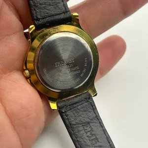 Vintage Gold-tone Embassy Black Dial Women’s Quartz Watch Working thumbnail 5