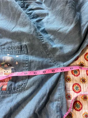 Vintage 90s Snowman Denim Button Down Long Sleeve size XXL thumbnail 5