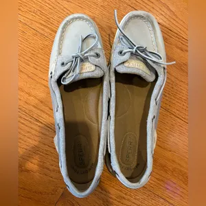 Sperry Top-Sider Angelfish Gray Leather Boat Shoes Women’s 8.5 thumbnail 6