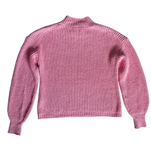 J. Crew Cotton Blend Cable Knit Mock Neck Sweater Bright Peppermint Size Small thumbnail 6