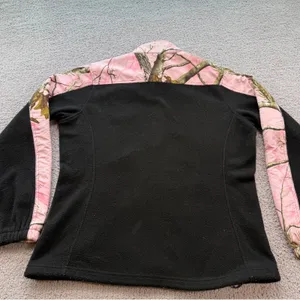 Bushmaster Womens Pink Realtree Camo Fleece Jacket Black Full Zip Size M Gun thumbnail 2