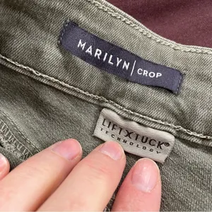 NYDJ Army Green Marilyn Crop Jeans Lift Tuck Technology Womens 14 Fall Denim thumbnail 7