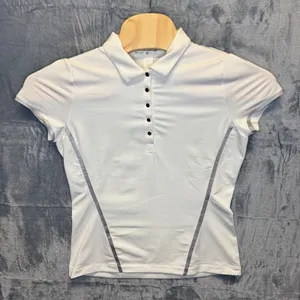 1958 | Nike Golf Dri-FIT Performance Athletic Polo Shirt White Womens M‎ Sporty thumbnail 1