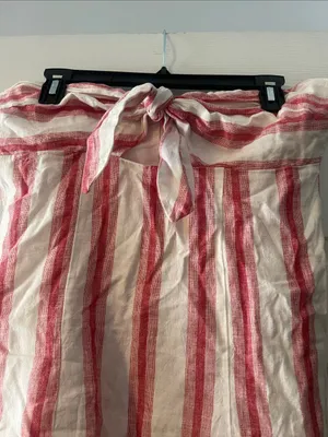 Forever 21 White and Red Striped Strapless Dress thumbnail 2