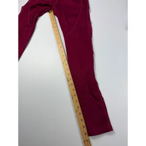 Gymshark Training‎ Leggings High Waisted Workout Gym Activewear Burgundy S thumbnail 2