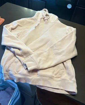 Soft Light Pink Hoodie with Kangaroo Pocket Size M thumbnail 1