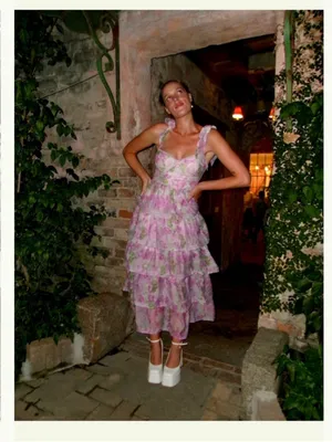 ASTR The Label Zirconia Tie Strap Floral Dress thumbnail 2