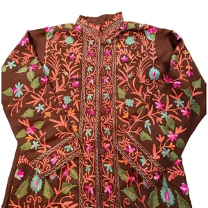 Amazing Vintage Beautiful Antique Eastern Indian KashmirI Floral Handmade Multi thumbnail 7