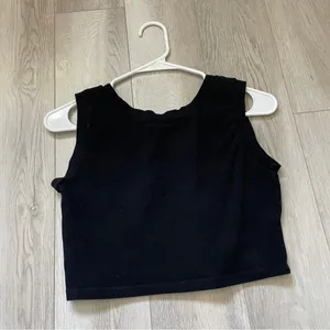 Madhappy Crop Tank Top logo womens Black (medium) basic athleisure streetwear thumbnail 4