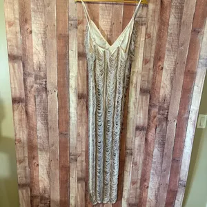 PrettyLittle Thing‎ Rose Gold Dress Size 4 thumbnail 2