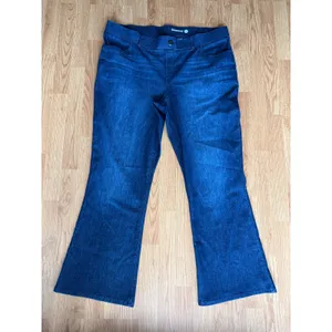 Betabrand Boot-Cut 4-Pocket Yoga Denim Jeans Jeggings Blue Size 2X thumbnail 2