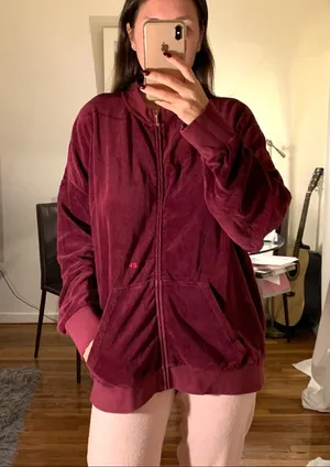 juicy couture velvet zip jacket bomper purple size S BD thumbnail 1