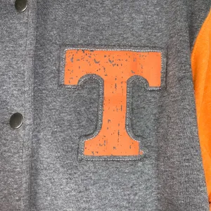 Tennessee Volunteers Fanatics Letterman Varsity Tri-Blend Jacket -Gray/Orange L thumbnail 4