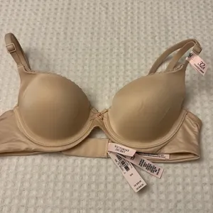 NEW! $50 VICTORIA’S SECRET 32A Lightly Lined Demi Bra BEIGE Padded Underwire thumbnail 4
