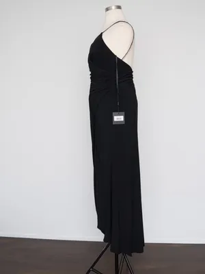Mac‎ Duggal - Faux Wrap V-Neck Open Back Gown 26695 thumbnail 7