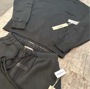 Essential Essentials Black Fear of God Hoodie and shorts set large thumbnail 2