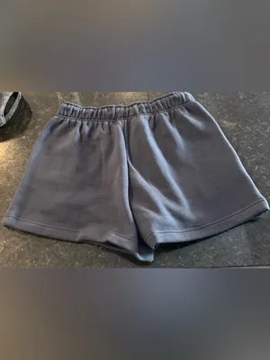 OAK + FORT Navy Elastic Waist Athletic Shorts Blue thumbnail 5