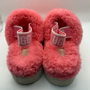 LIKE NEW UGG Women's Oh Fluffita Platform Slippers‎ Pink Fuzzy Size 6 thumbnail 3