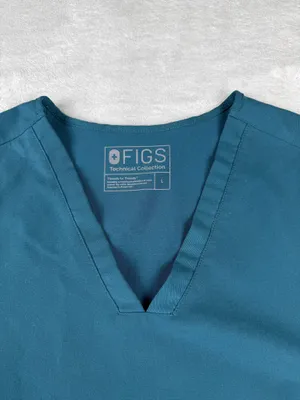 Figs Casma Three Pocket Scrub Top Hunter Green Women’s Size L Large thumbnail 2