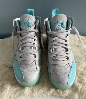 Nike Air Jordan Women’s Jumpman Two Trey Tropical Teal Sneakers thumbnail 1