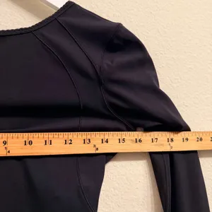 Lululemon Contour Black Mini Dress Athleisure Activewear Size‎ 4 Nulu Yoga thumbnail 10