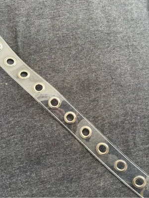 Urban Outfitters Clear Vinyl Grommet Belt thumbnail 2