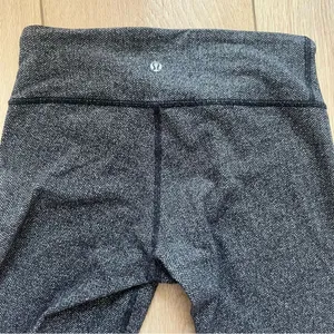 Lululemon Wunder Under Pant III Heathered Herringbone Heathered Black Size 6 thumbnail 13