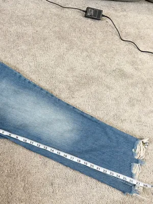 We The Free Women’s Maggie Mid Rise Raw Hem Straight Leg Jeans Sequoia Blue 31 thumbnail 14